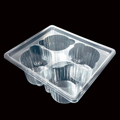 Grado 4 de alimentos Envases de cajas de plástico para pasteles desechables Muffins Tipo de plástico PET