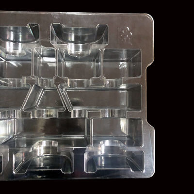 bandeja de ampollas de PET transparente para componentes de material de equipo de embalaje de plástico reciclable