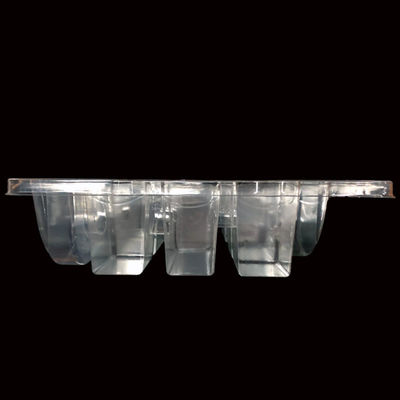 bandeja de ampollas de PET transparente para componentes de material de equipo de embalaje de plástico reciclable