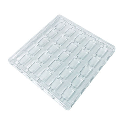 Placa de ampollas de plástico para componentes de semiconductores personalizada