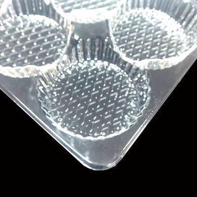 Grado alimenticio PET transparente Blister inserción bandeja para Mochi Pastelería Pastelería