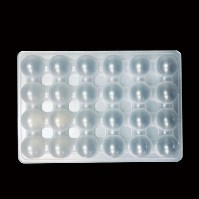 OEM ODM bandeja de ampollas de PP blanco natural para bolas de pulpo bolas de carne espesor 0,2-2,0 mm