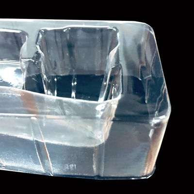 Tela de inserción de ampollas de PET transparente personalizada para herramientas de maquillaje de frascos de polvo de uñas de cromo