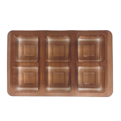 ISO45001 bandeja PET ámbar aprobada para pasteles de luna pasteles en material de formación de vacío