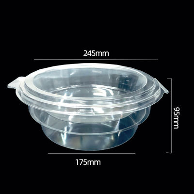 Se acepta el pedido personalizado Envases de plástico con bisagra de PET transparente