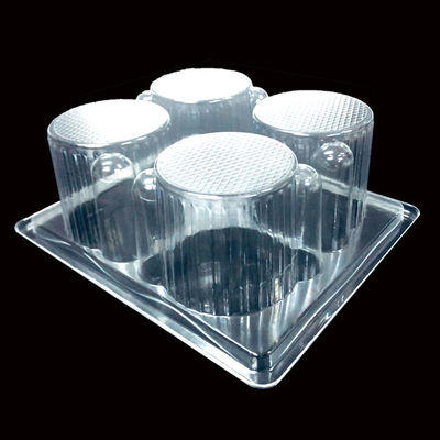 Grado 4 de alimentos Envases de cajas de plástico para pasteles desechables Muffins Tipo de plástico PET