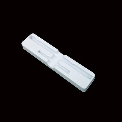 Diseño interno certificado por ISO Texturas mate Blanco PS Blister Tray para lápiz de cejas