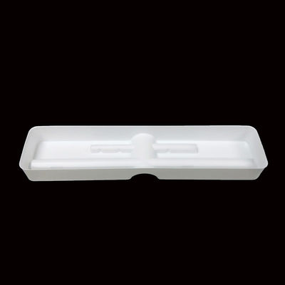 Diseño interno certificado por ISO Texturas mate Blanco PS Blister Tray para lápiz de cejas