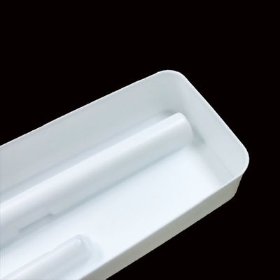 Diseño interno certificado por ISO Texturas mate Blanco PS Blister Tray para lápiz de cejas