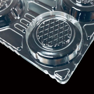 Se acepta el pedido personalizado SH-0263 Envases moldeados con forma de vacío transparentes de PET para bebidas refrescantes de té Boba