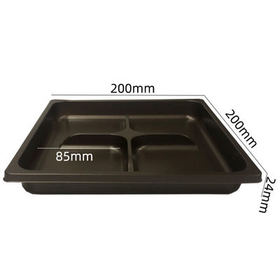 Embalaje de plástico resistente al frío de grado alimenticio de color ámbar bandeja de ampollas para rosquillas mooncake