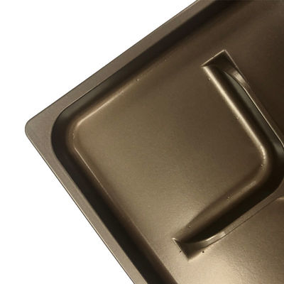 Embalaje de plástico resistente al frío de grado alimenticio de color ámbar bandeja de ampollas para rosquillas mooncake