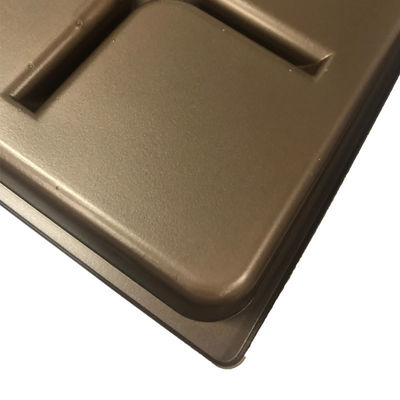 Embalaje de plástico resistente al frío de grado alimenticio de color ámbar bandeja de ampollas para rosquillas mooncake