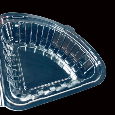 Caja de plástico cuadrada personalizada para pasteles de queso hamburguesas de queso con cáscara PET clara