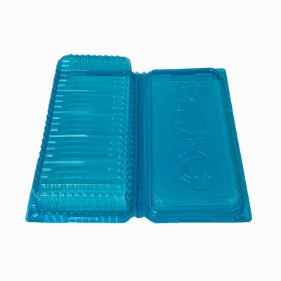36 años de experiencia Envases de plástico de PET azul Envases de ampollas para cangrejos
