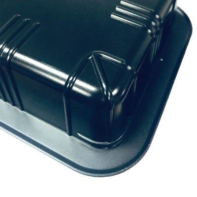 39000M2 Área de producción personalizada bandeja de ampollas de PP negro desechable para alimentos