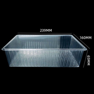 Cajas de plástico PET transparentes bandeja de ampollas para pan panadería muffin ensalada de pastel a medida