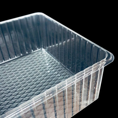 Cajas de plástico PET transparentes bandeja de ampollas para pan panadería muffin ensalada de pastel a medida