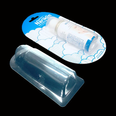 Sello transparente de PET de cara completa Sello térmico de ampolla para rociador de nariz Embalaje OEM robusto