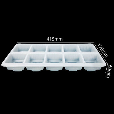39000M2 Área de producción de la medida de ocho secciones de la bandeja de ampollas de PP para mini pastel Cupcake
