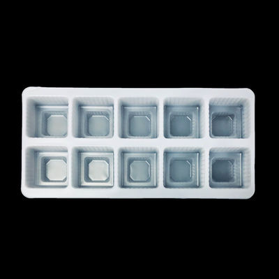 39000M2 Área de producción de la medida de ocho secciones de la bandeja de ampollas de PP para mini pastel Cupcake