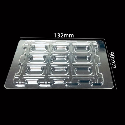 Envases con ampollas de PET transparentes, apilables y personalizados para el embalaje de componentes electrónicos