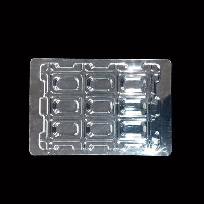 Envases con ampollas de PET transparentes, apilables y personalizados para el embalaje de componentes electrónicos