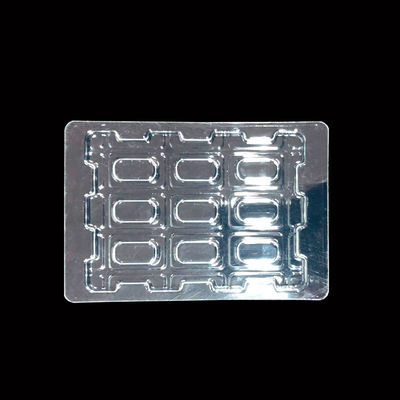 Envases con ampollas de PET transparentes, apilables y personalizados para el embalaje de componentes electrónicos