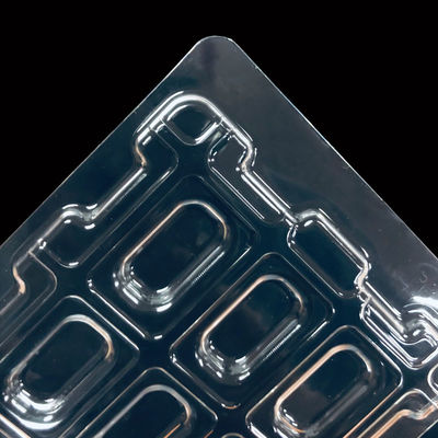 Envases con ampollas de PET transparentes, apilables y personalizados para el embalaje de componentes electrónicos
