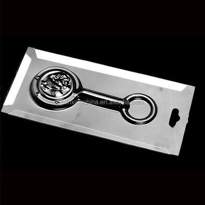 PET/PVC/PS/PP Embalaje en ampollas de cartón de papel deslizante triple plegable personalizado para monedas