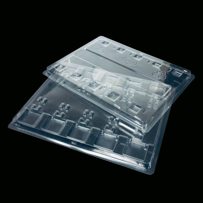 SH-0174 ODM Embalaje de plástico PET transparente robusto bandeja de ampollas con tapa 7 días laborables